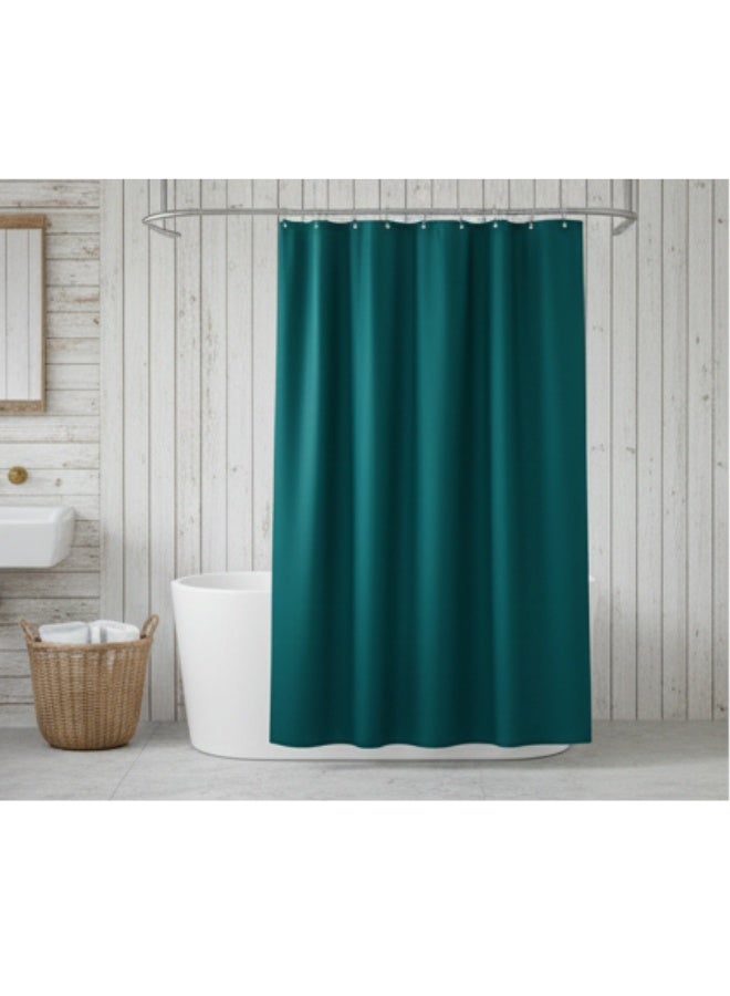 ستارة حمام مقاومة للماء 180 × 180 سم - ستارة حمام خفيفة الوزن ومتينة لتوفير الخصوصية وحماية الأرضية - مناسبة للاستخدام المنزلي أو الفندقي - Image 3